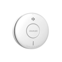 WisuAlarm Mains Powered Smoke Alarm with 10 Year Rechargeable Battery