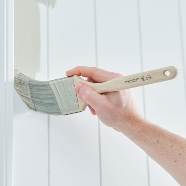 Wooster Silver Tip Oval Angle Sash Paint Brush Lifestyle