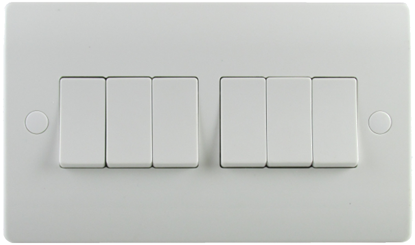 Sline 6G 2W Switch White SL310