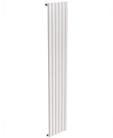 AMURA ELLIPTICAL TUBE VERTICAL DESIGNER RADIATOR  1800 X360 SINGLE PANEL WHITE