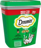 Dreamies Cat Treats Mega Tub Catnip 350g x 2