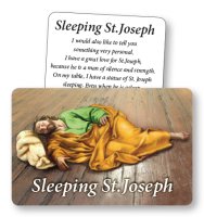 Prayer Card - Sleeping Saint Joseph   (71894)