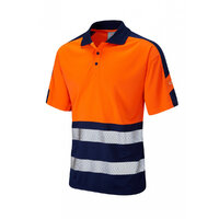 Leo WATERSMEET ISO 20471 Cl 1 Dual Colour Coolviz Plus Polo Shirt