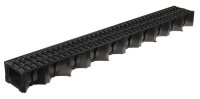 ACO HEXDRAIN CHANNEL ASSEMBLY 1000MM LG (BLACK)