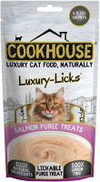COOKHOUSE Luxury Cat Licks Puree - Salmon 90g (6 x15g) x 8