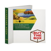 17mm Standard Edge Canvas Square Sizes Box