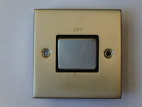 10A Fan Isolation Switch Satin Chrome