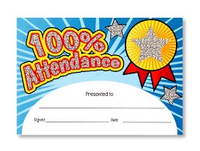 Award Certificates - 100% Attendance (20)