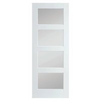 44mm Premium Primed White Shaker 4 Lite Frosted