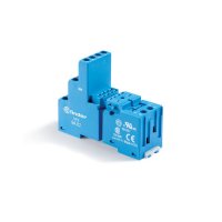 94.02SMA Finder 94 Series 2P Blue Din Rail Socket