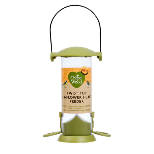 Twist Top Sunflower Heart Feeder - 20cm  3