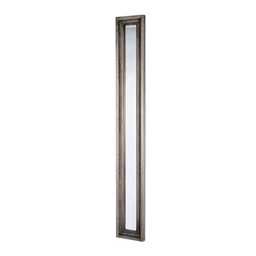 Tara Bordeaux Slim Antique Mirror - Silver