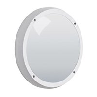 VEGA 14W LED bulkhead, IP65, 300mm, White, 4000K, microwave sensor