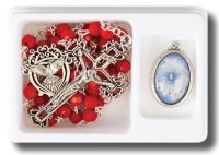 Confirmation Acrylic Rosary/Medal Set   (F61262)