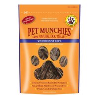 Pet Munchies Venison Strip Dog Treat 8x75gm