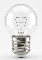 Tezla GBLED/ES/C 1W ES Golf Ball Lamp - Clear