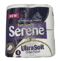 Serene Ultra Quilted Toilet Roll, 3PLY, 170 Sheets, 10x4 Pack, Case