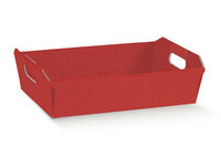 HAMPER TRAY MED 310x220x90 LINO RED