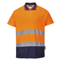 PORTWEST 2-TONE COTTON COMFORT POLO