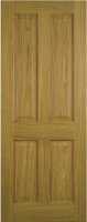 44mm Contract 4 Panel Oak Varnished