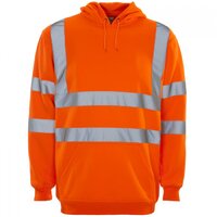 Supertouch Hi-Visibility Hooded Sweatshirt, Orange
