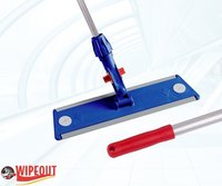 FLAT MOP HOLDER VELCRO LOCK 40cm & HANDLE RED