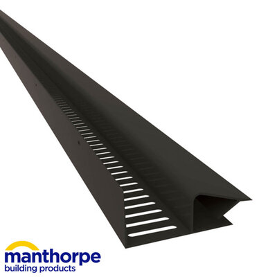 Soffit Strip 10000mm2 Airflow Black 2.44mm