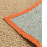 Sisal Rug Linen/Orange - 120 x 180cm 2 
