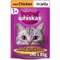 Whiskas Cat Pouch 1+ Singles Chicken in Jelly 85g x 28