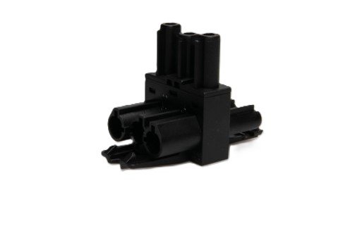 Metway 3 Pole Black Moulded Tee Piece