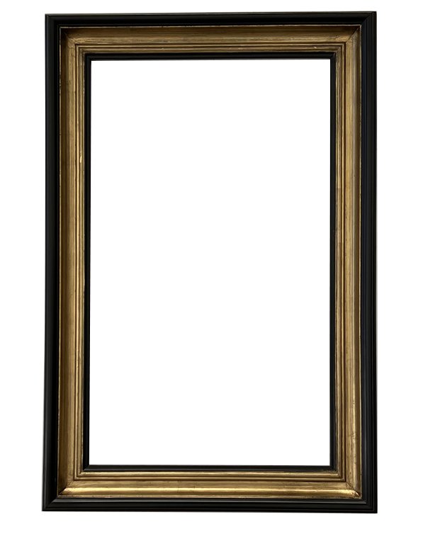 Vega Bevelled Mirror 69x90cm Black Gold
