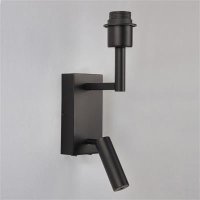 Searchlight Matt Black Brass Reader Light