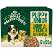 James Wellbeloved Puppy/Junior Lamb and Chicken with Rice and Vegetables in Gravy Pouches 12x90gm DS49T