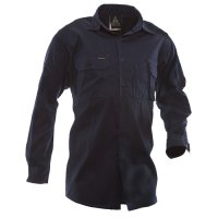 170gsm Cotton Shirt, LS, Navy