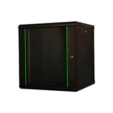 7U 450mm Deep Black Wall Cabinet