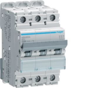 Hager 63A 3P B Curve 10kA MCB NBN363A