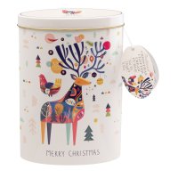 Christmas stag tin of clotted cream fudge 12x250g