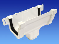 Wavin White Stormline Gutter Running Outlet 8T806 T9806W