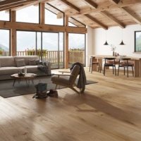 19986 - Natural Oak 14mm 1845 x 244mm AC5 - Price Per Sq. Yard.