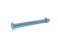 6 x 100mm Roofing Bolts & Nuts Zinc Plated 100pcs