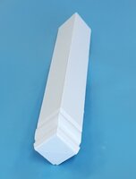 Fascia External Corner Joint Ogee White 90 Degrees