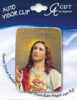 Artmetal Angel Car Visor/Sacred Heart   (72844)