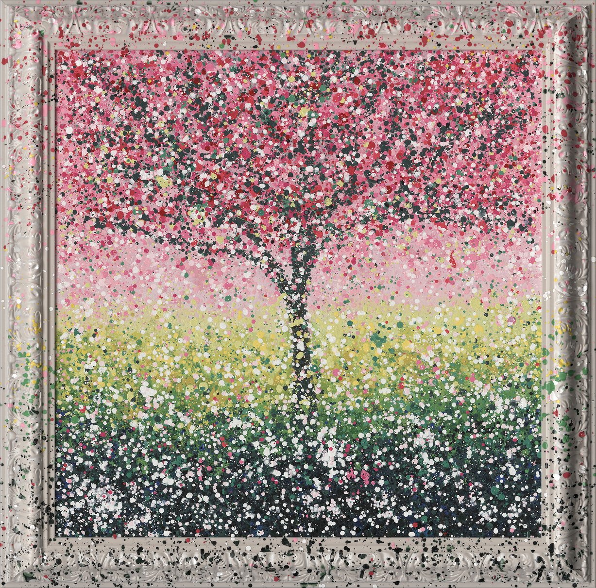 Hand Painted Picture Splash Tree