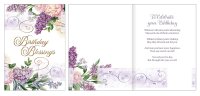 Card/Birthday Blessings With Insert   (22160)