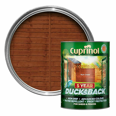 Cuprinol 5 Year Ducksback Rich Cedar - 9 Litre