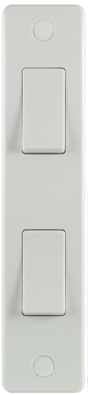 Sline 2G Architrave Switch + Box White SL341/SL343