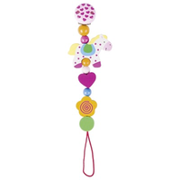 Cute wooden pacifier chain for baby's soother