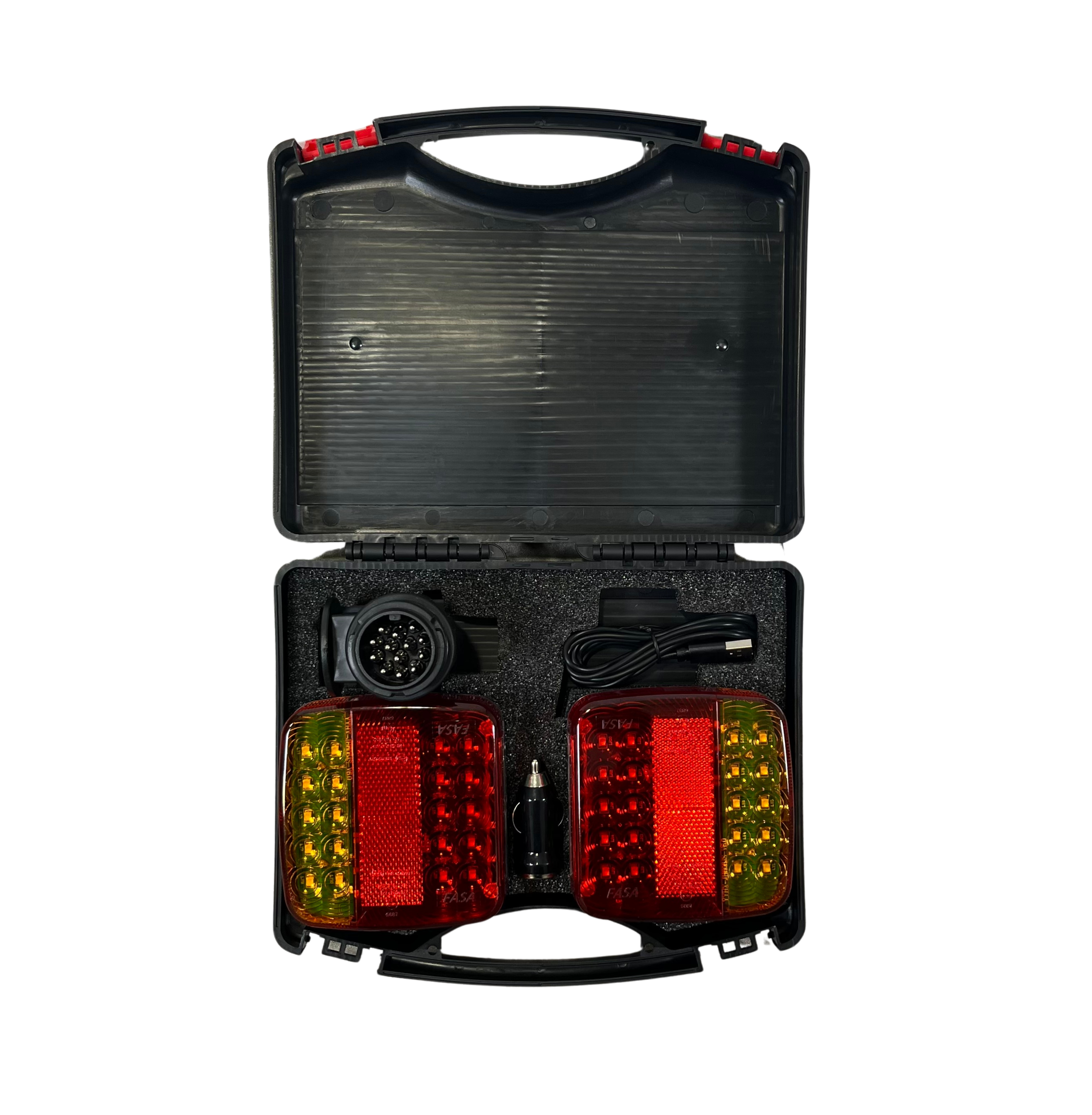 LED REAR LIGHT SET 12V/24V - 13 PIN MAGNETIC WIRELESS KIT 