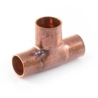 15mm x 15mm x 22mm Red Tee End Feed