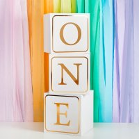 Gold 'One' Jumbo Blocks